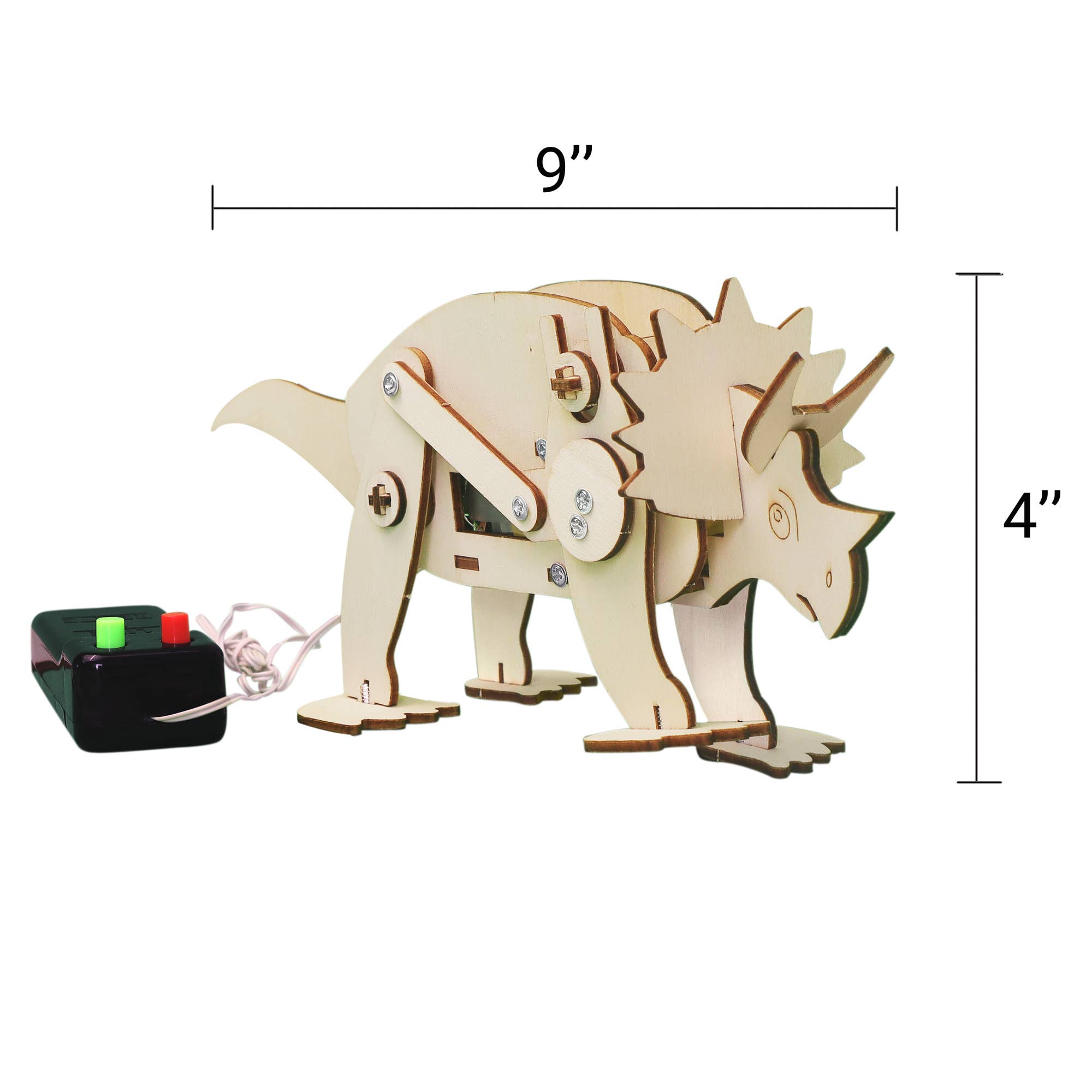 Dinosaur Robot DIY Kit - Triceratops, STEM Toy