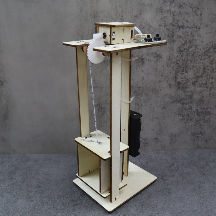 Electric Elevator DIY Kit, STEM Toy for Kids, Craft Kit