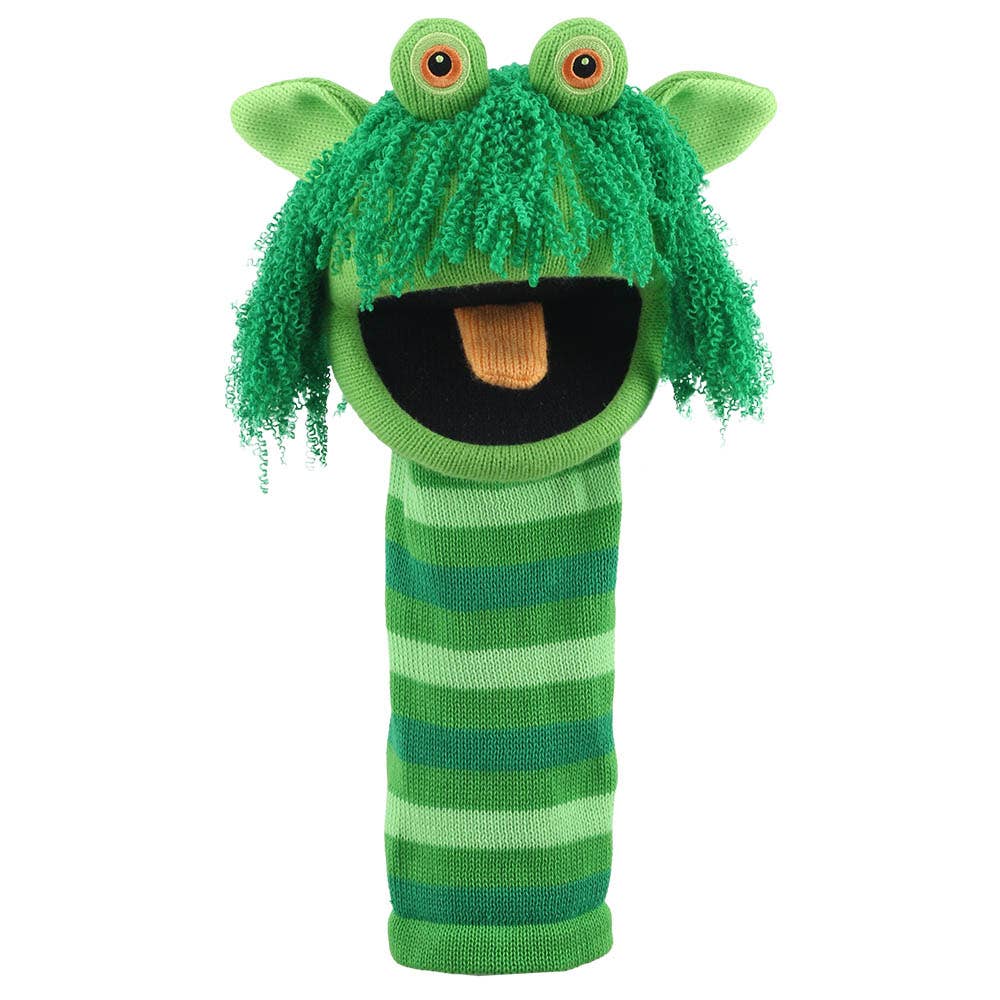 Squelch an ECO Knitted Puppet