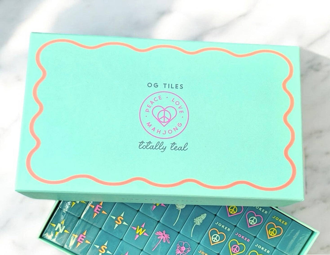 Mahjong Tiles - Totally Teal
