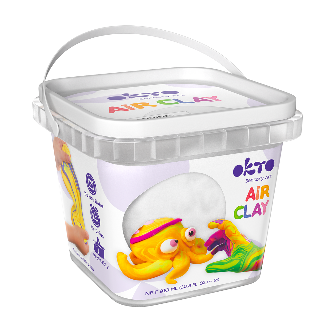 OKTO School Supplies Air Clay – White (30 fl oz)