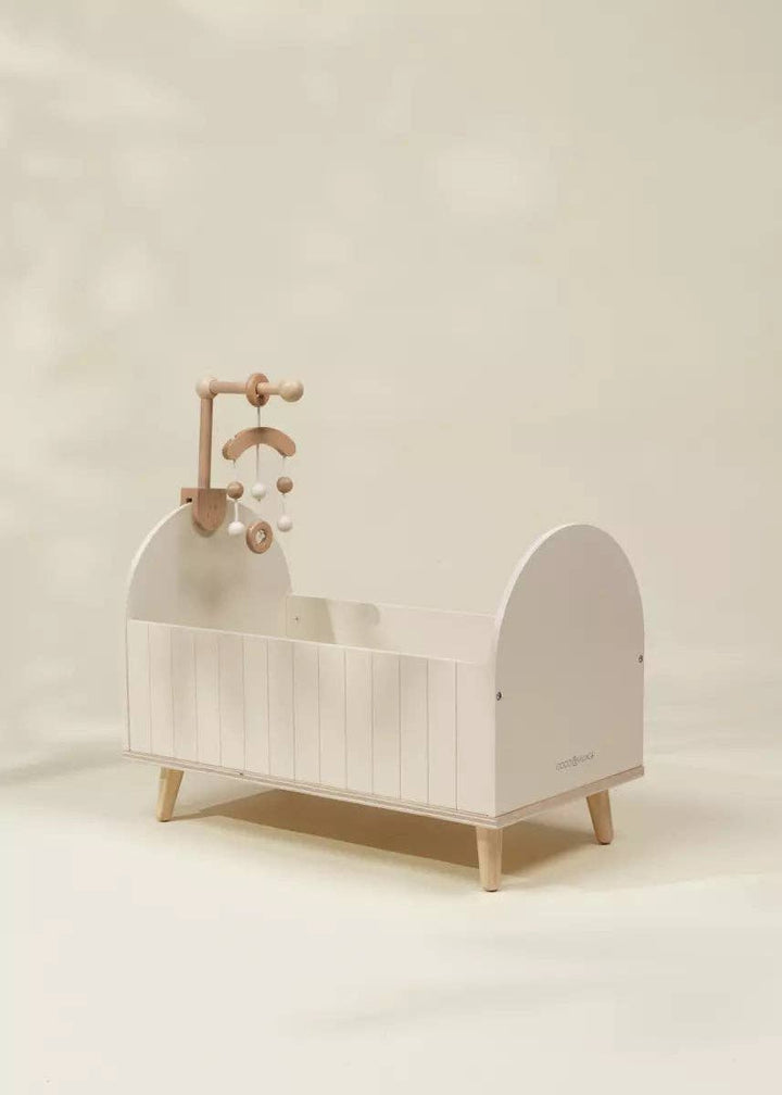 Wooden Crib with Accessories for Dolls