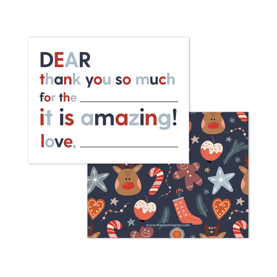 Kids Fill-in-the-blank Thank You Notes