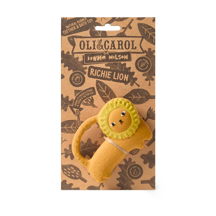 Richie the Lion – Natural Rubber Teether &amp; Bath Toy
