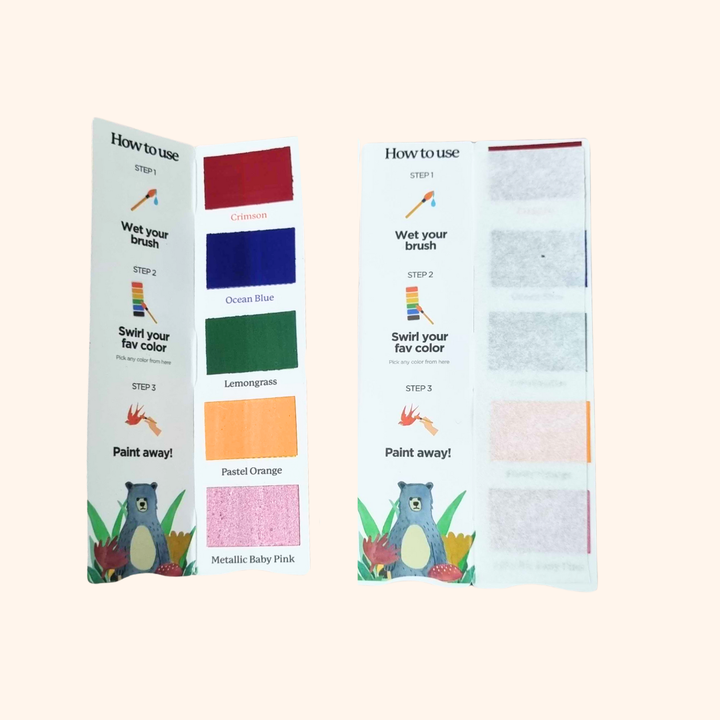 Mini Watercolor Colorsheets – 5-Color Special Edition