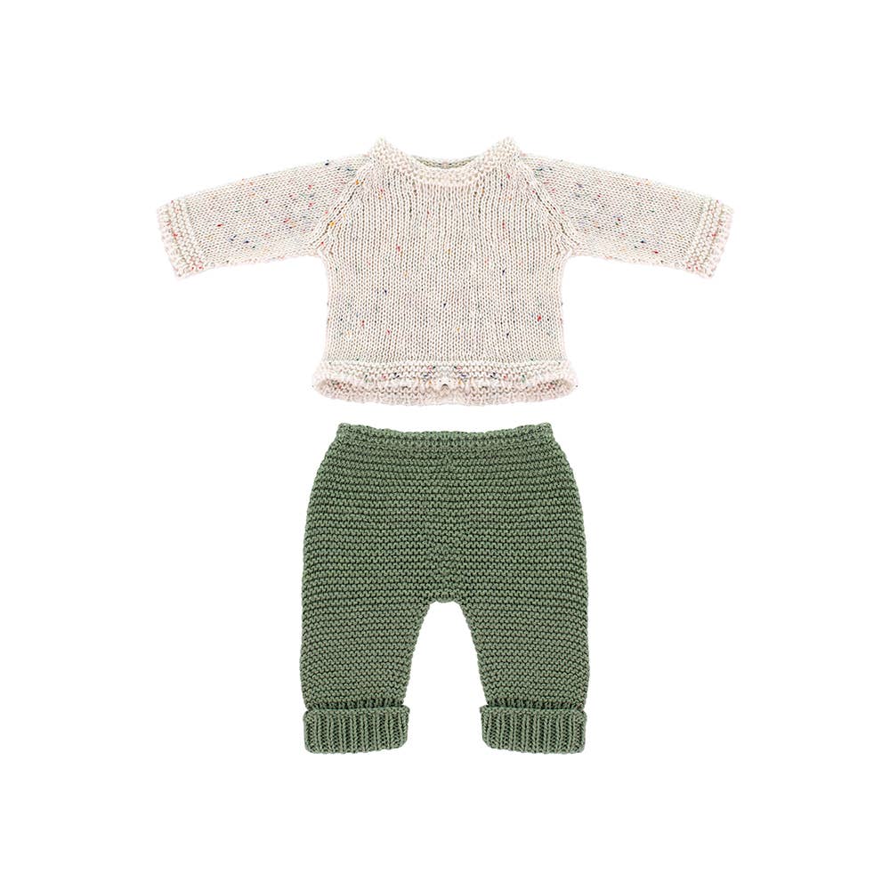 Sweater & Trousers Knitted Doll Outfit