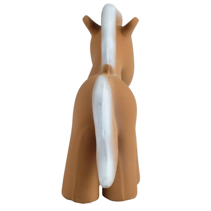 Horse Natural Organic Rubber Teether, Rattle &amp; Bath Toy