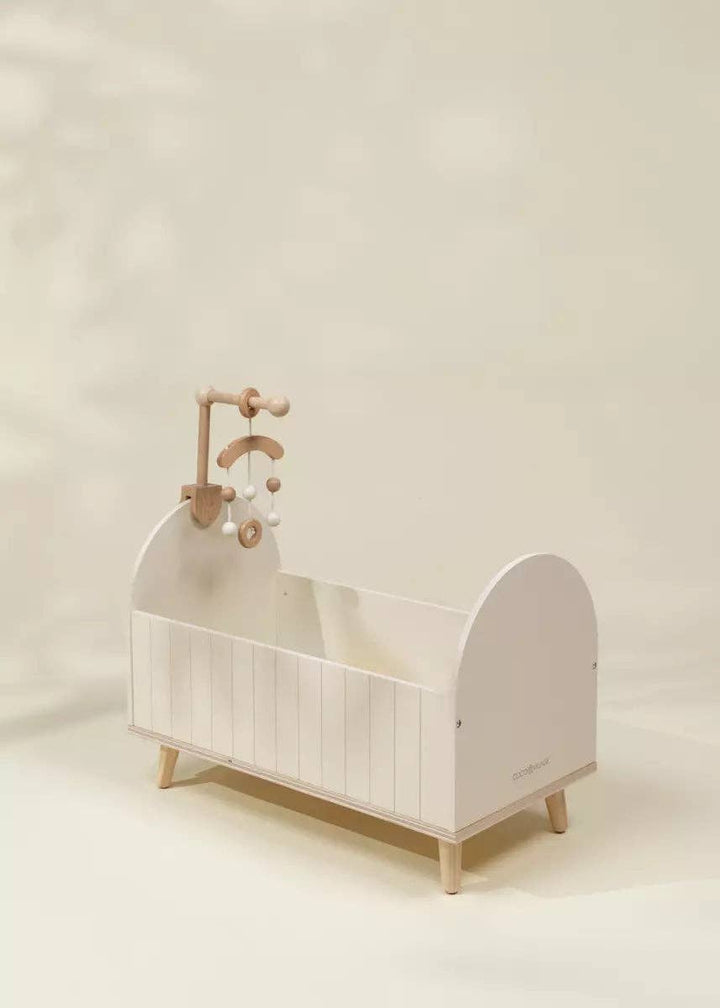 Wooden Crib with Accessories for Dolls