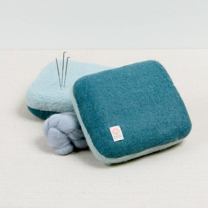 Needle Felting Cushion, Blue