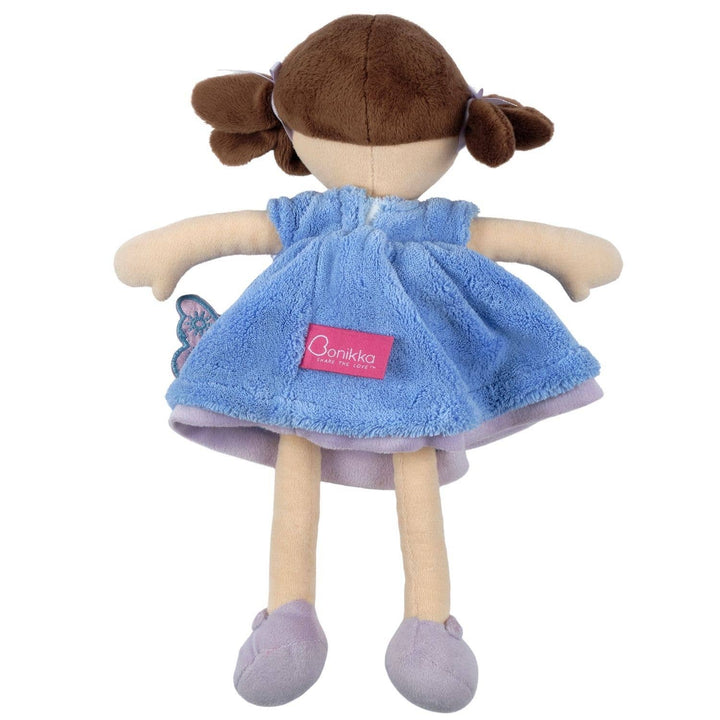 Pari Brown Hair with Blue and Purple Dress