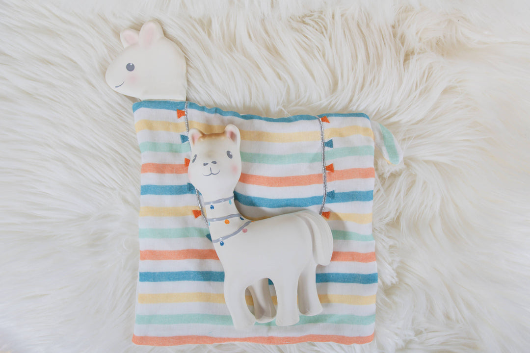 Lilith the Llama Organic Natural Rubber Teether Toy