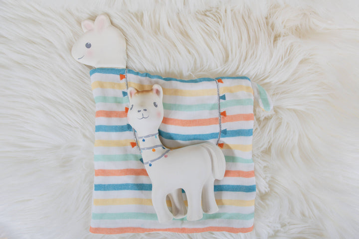 Lilith the Llama Organic Natural Rubber Teether Toy