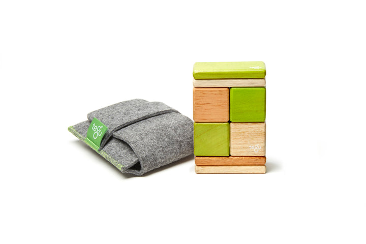 Magnetic Wooden Block Set - Original Pocket Pouch