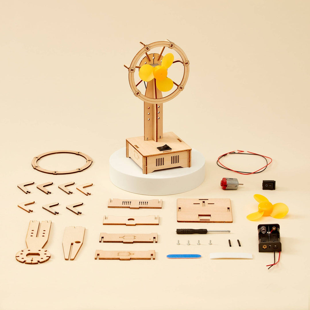 Electric Fan DIY Kit - STEM Toy for Kid, Craft Kit