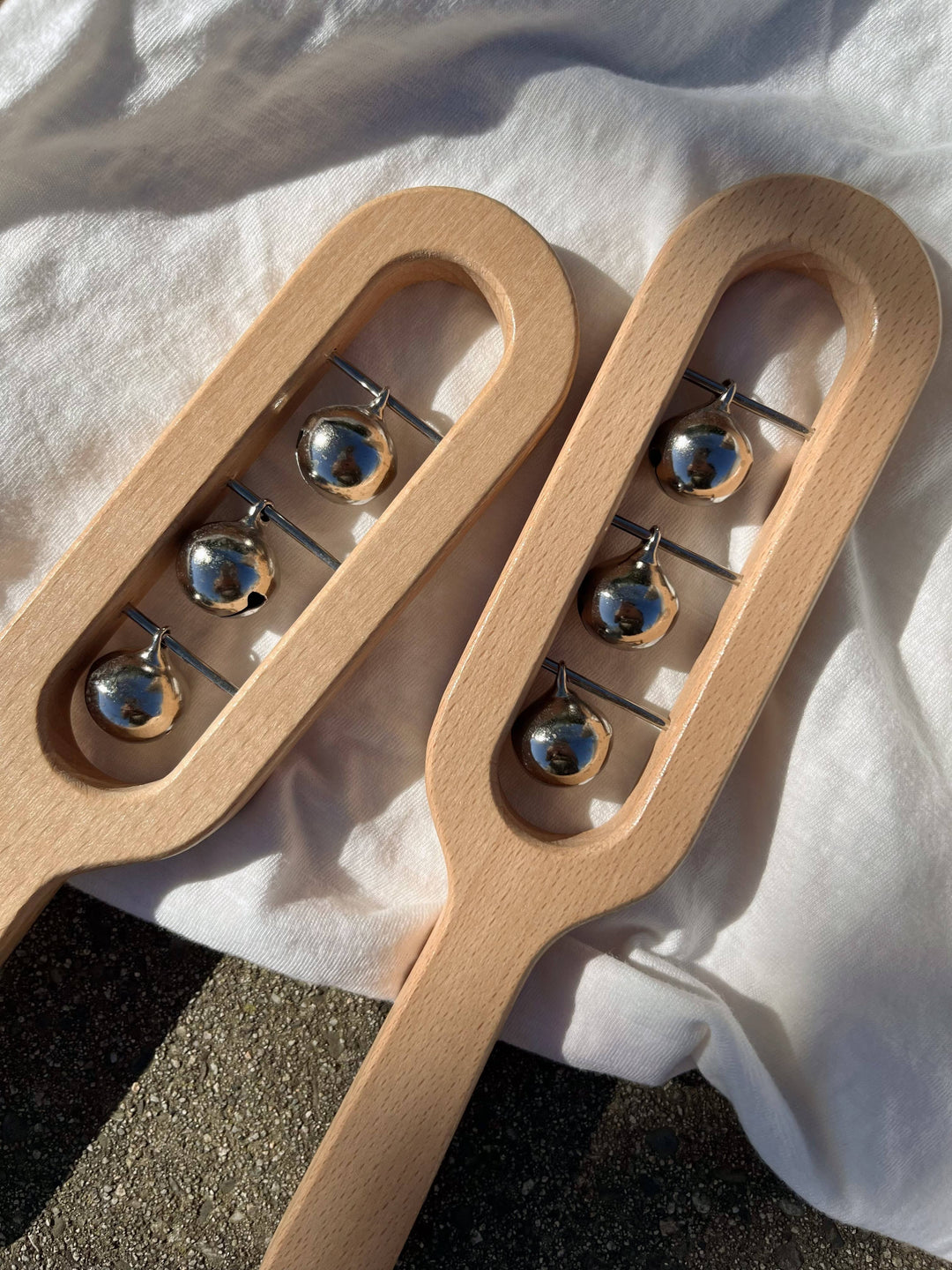 Wooden Bell Rattle