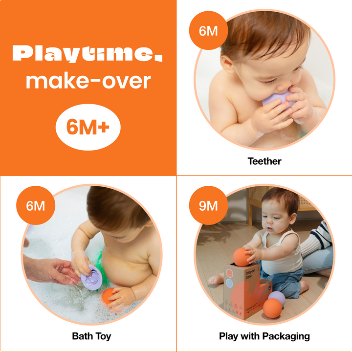 b is for ball® — Openable Silicone Ball Set (3-pack)