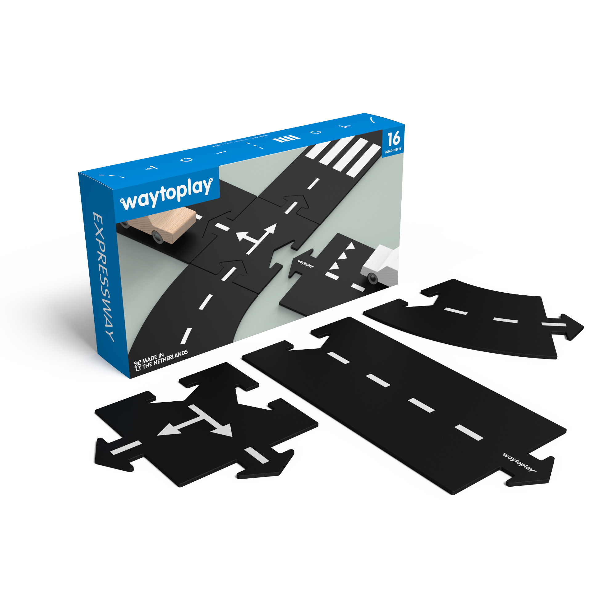 Medium Flexible Toy Road Set - Expressway