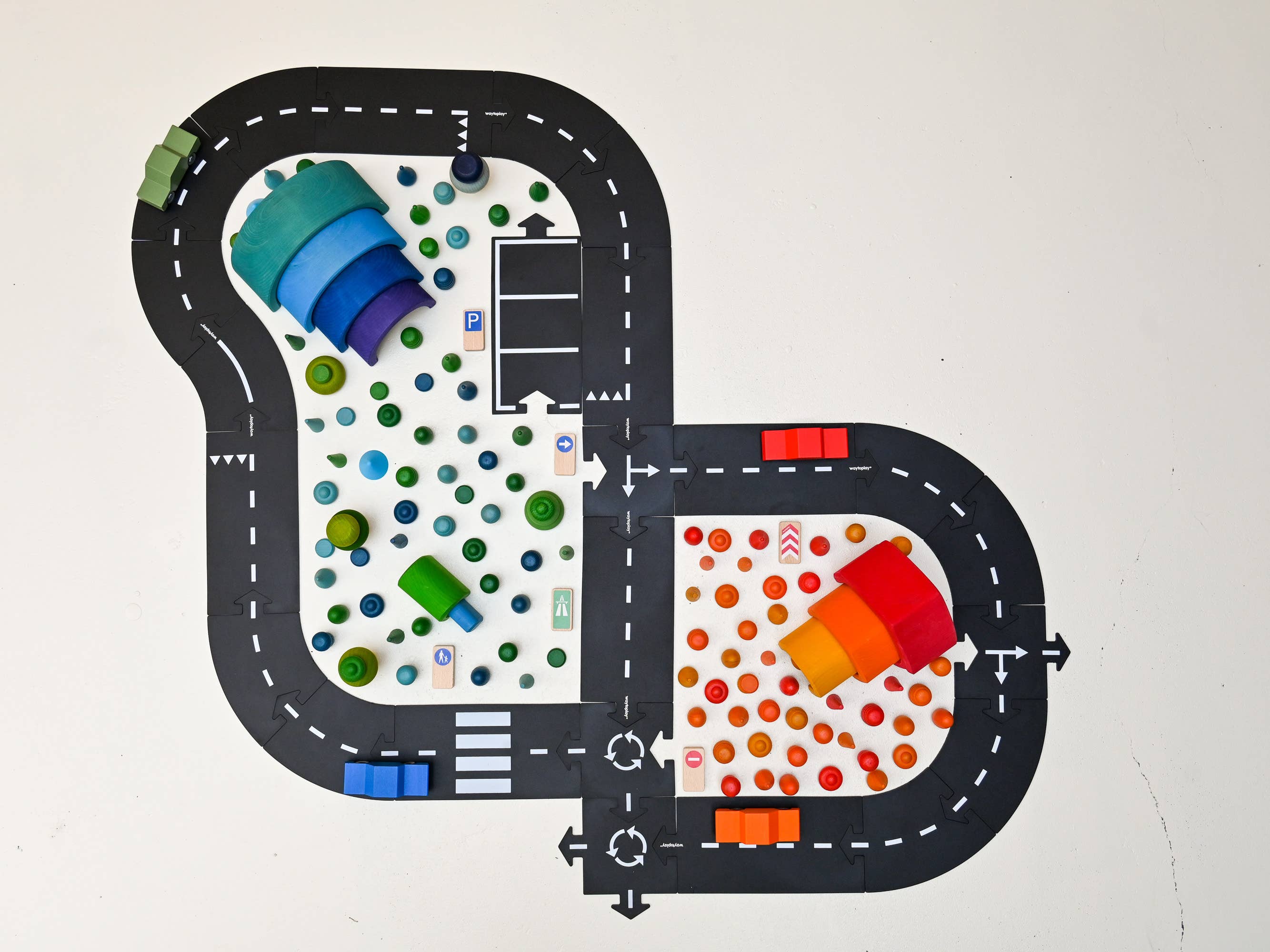 Large Flexible Toy Road Set - Highway