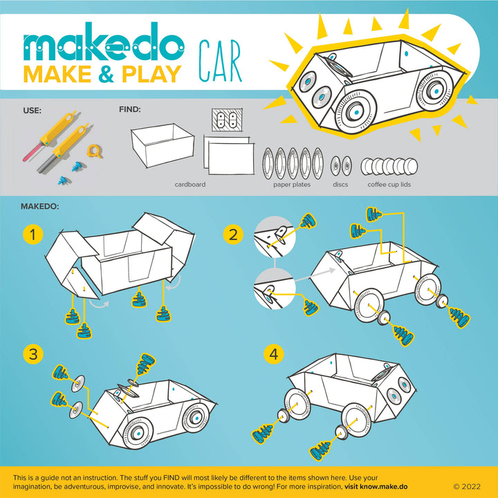Discover Makedo Cardboard Construction Kit