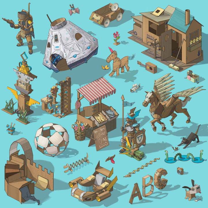 Discover Makedo Cardboard Construction Kit