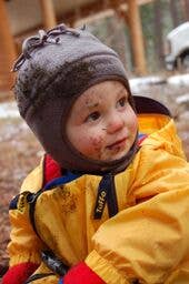 Yellow Muddy Buddy Rain Suit by Tuffo