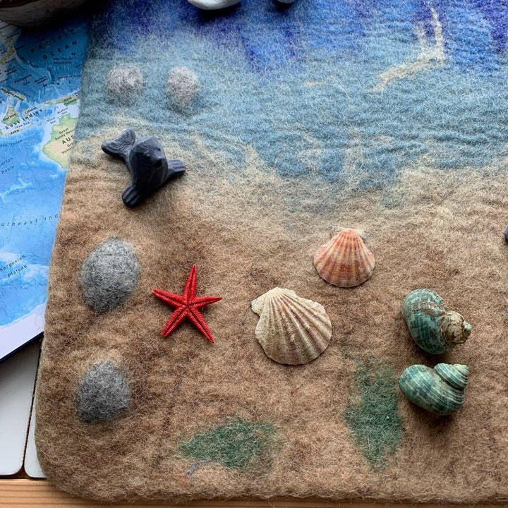 Felted Ocean Play Mat - Mat Only