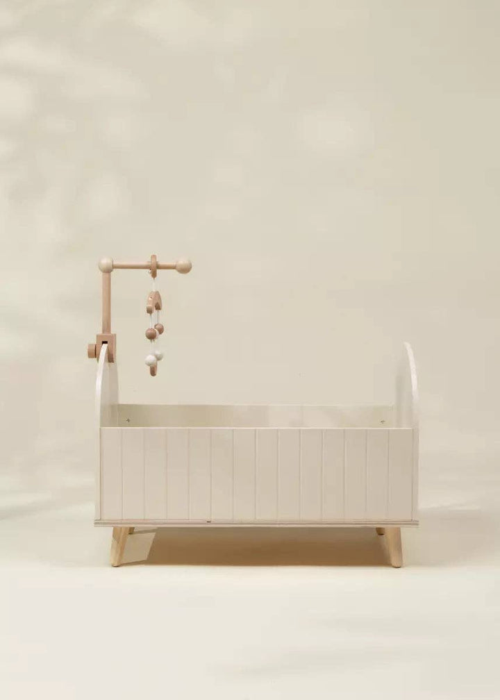 Wooden Crib with Accessories for Dolls