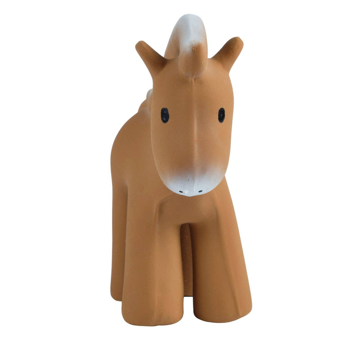 Horse Natural Organic Rubber Teether, Rattle &amp; Bath Toy