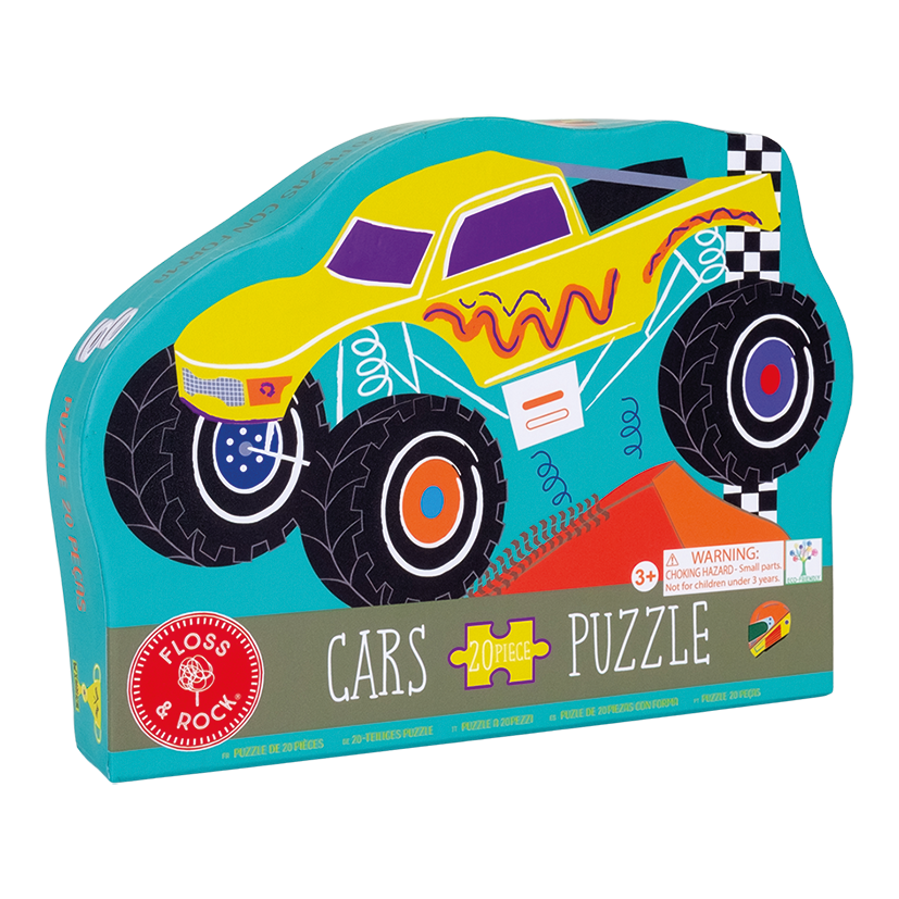 Monster Truck Shaped Jigsaw with Shaped Box