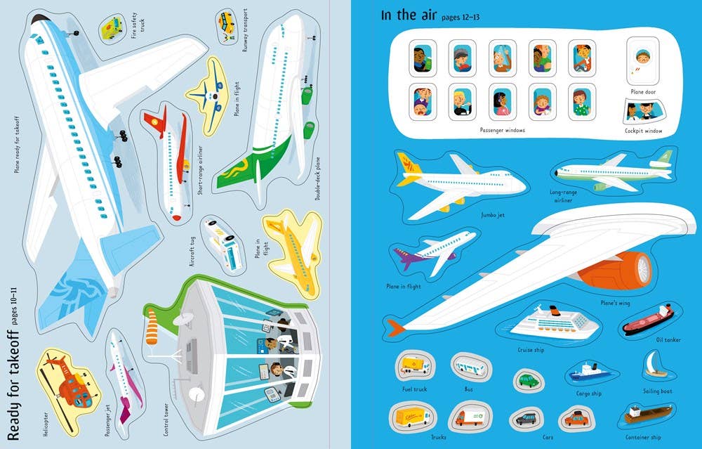 First Sticker Book Airport by Usborne