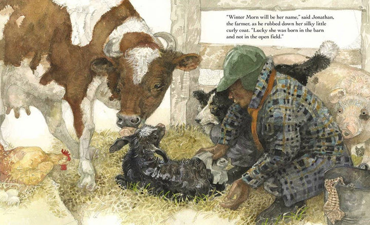 A Home in the Barn by Margaret Wise Brown, illustrated by Jerry Pinkney