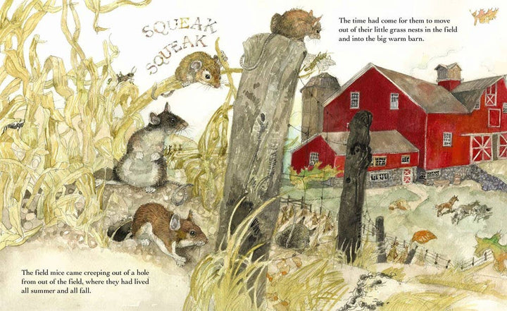 A Home in the Barn by Margaret Wise Brown, illustrated by Jerry Pinkney