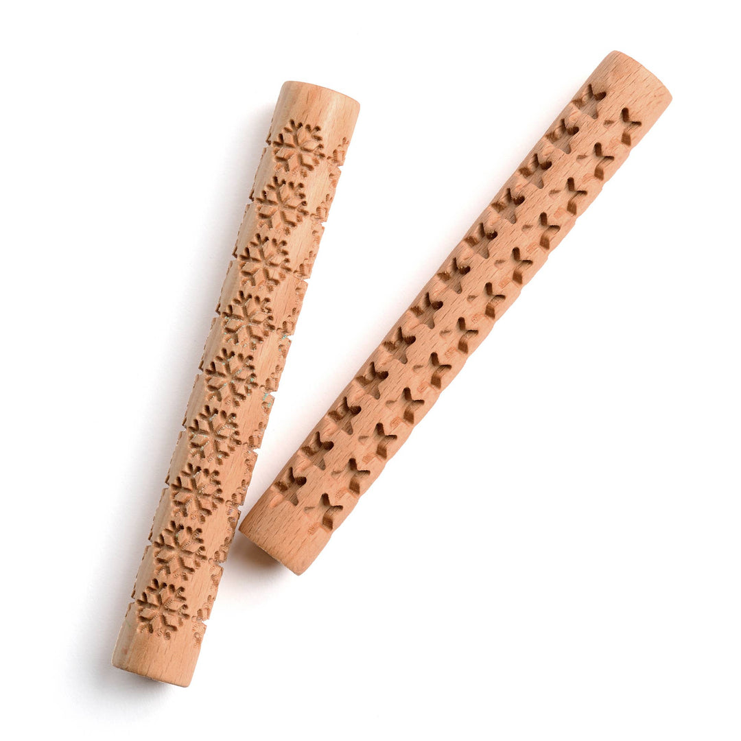 Wooden Rollers with Creative Embossments