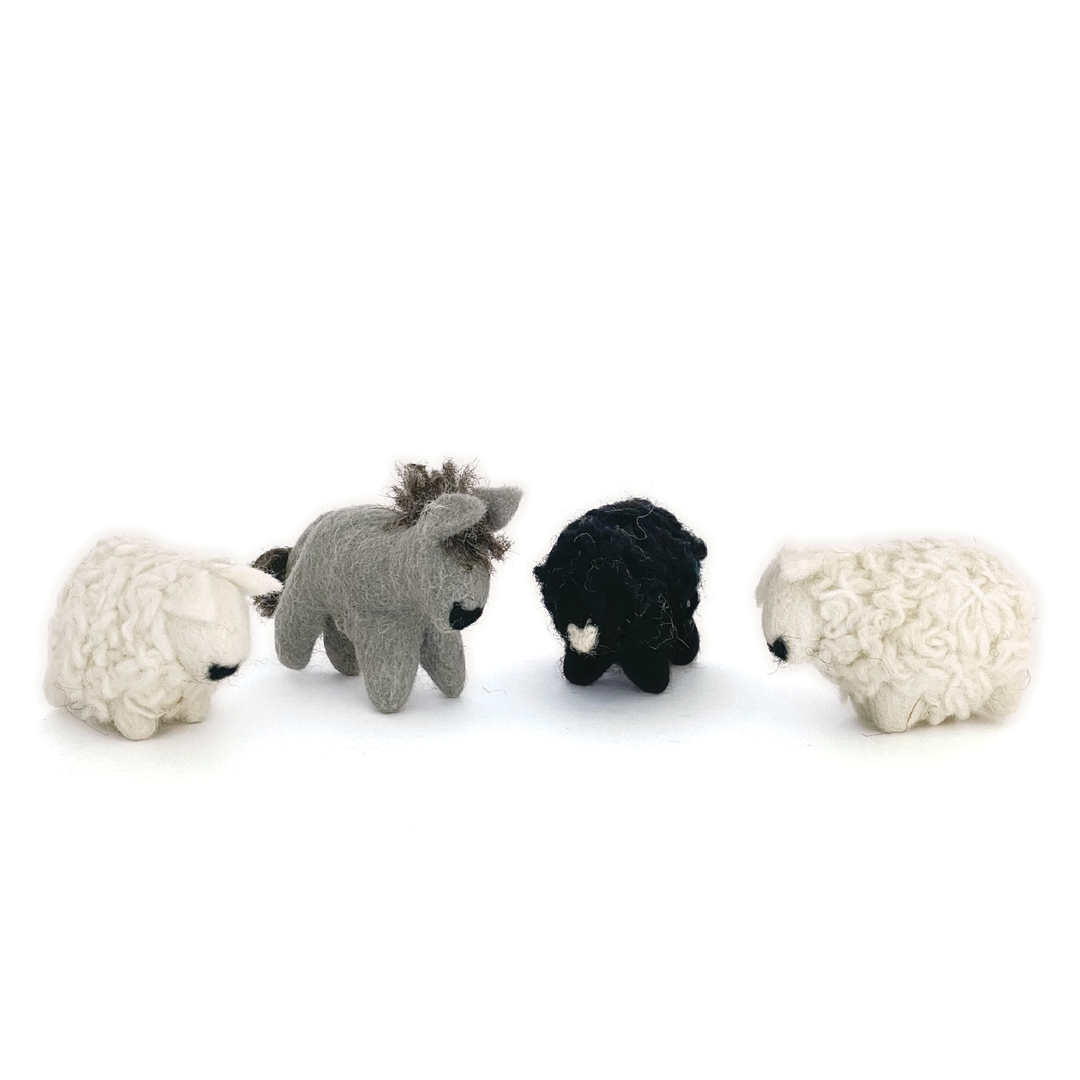 Felt Nativity, classic 12-Piece Set