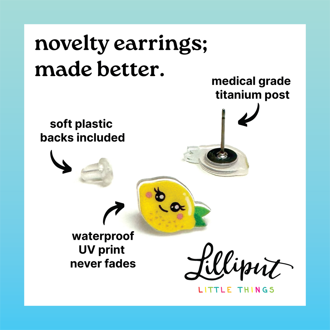 Cheese Earrings