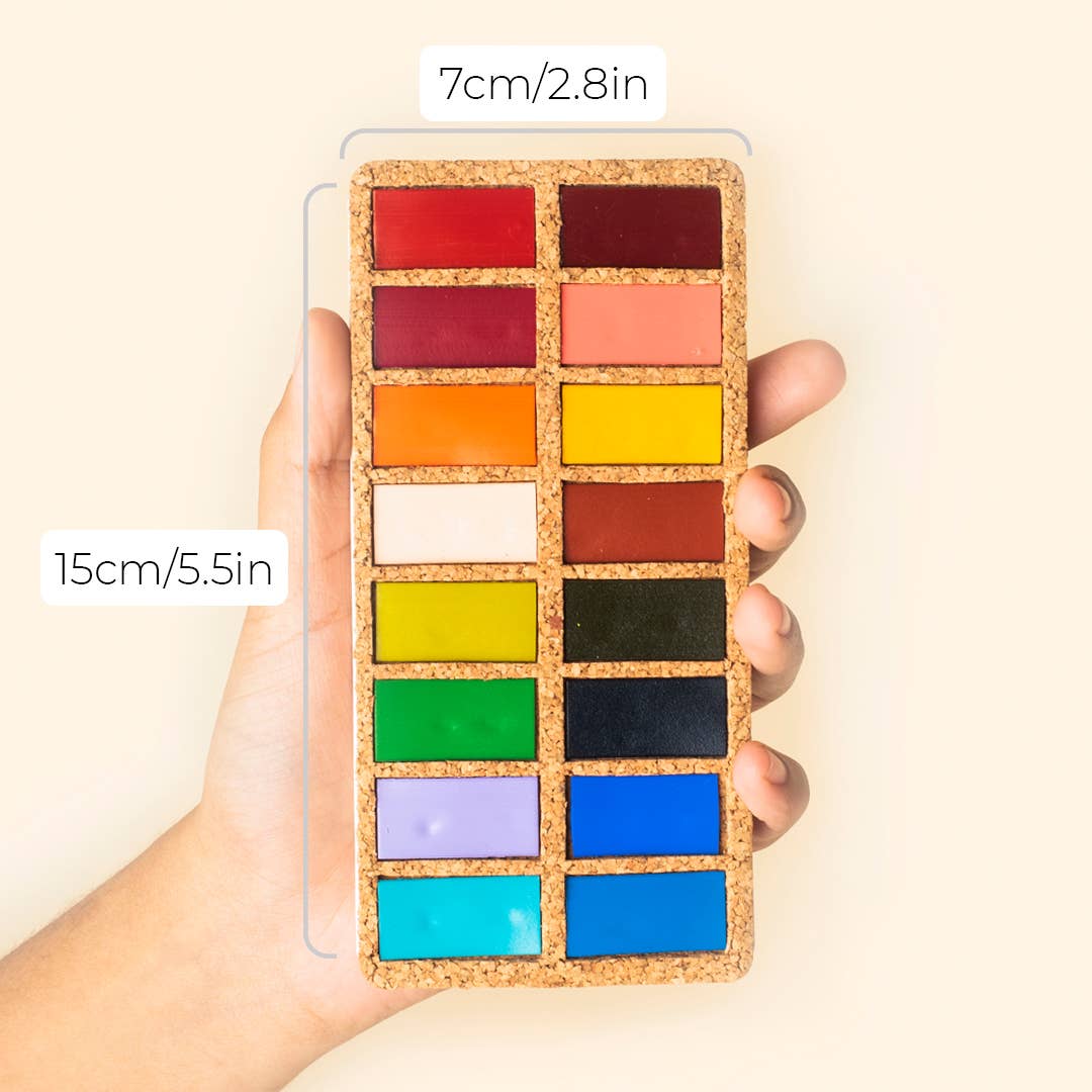 Spring Watercolor Pans Set - 16 Watercolors