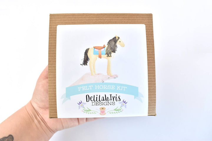 DIY Craft Kit - Felt Horse Stuffed Animal Sewing Craft Kit
