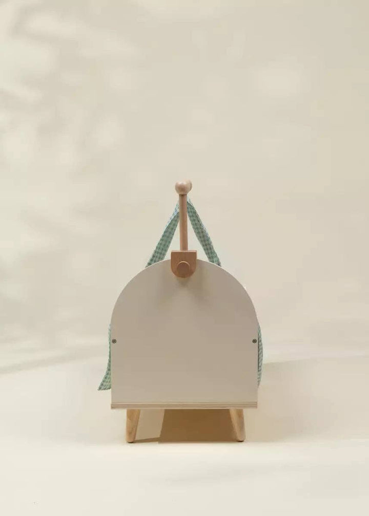 Wooden Crib with Accessories for Dolls