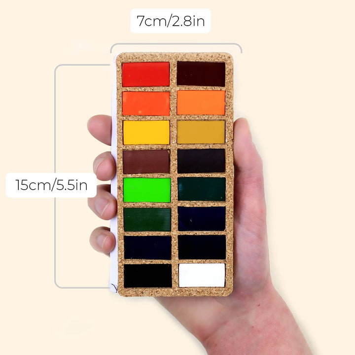 Original Watercolor Pans Set - 16 watercolors