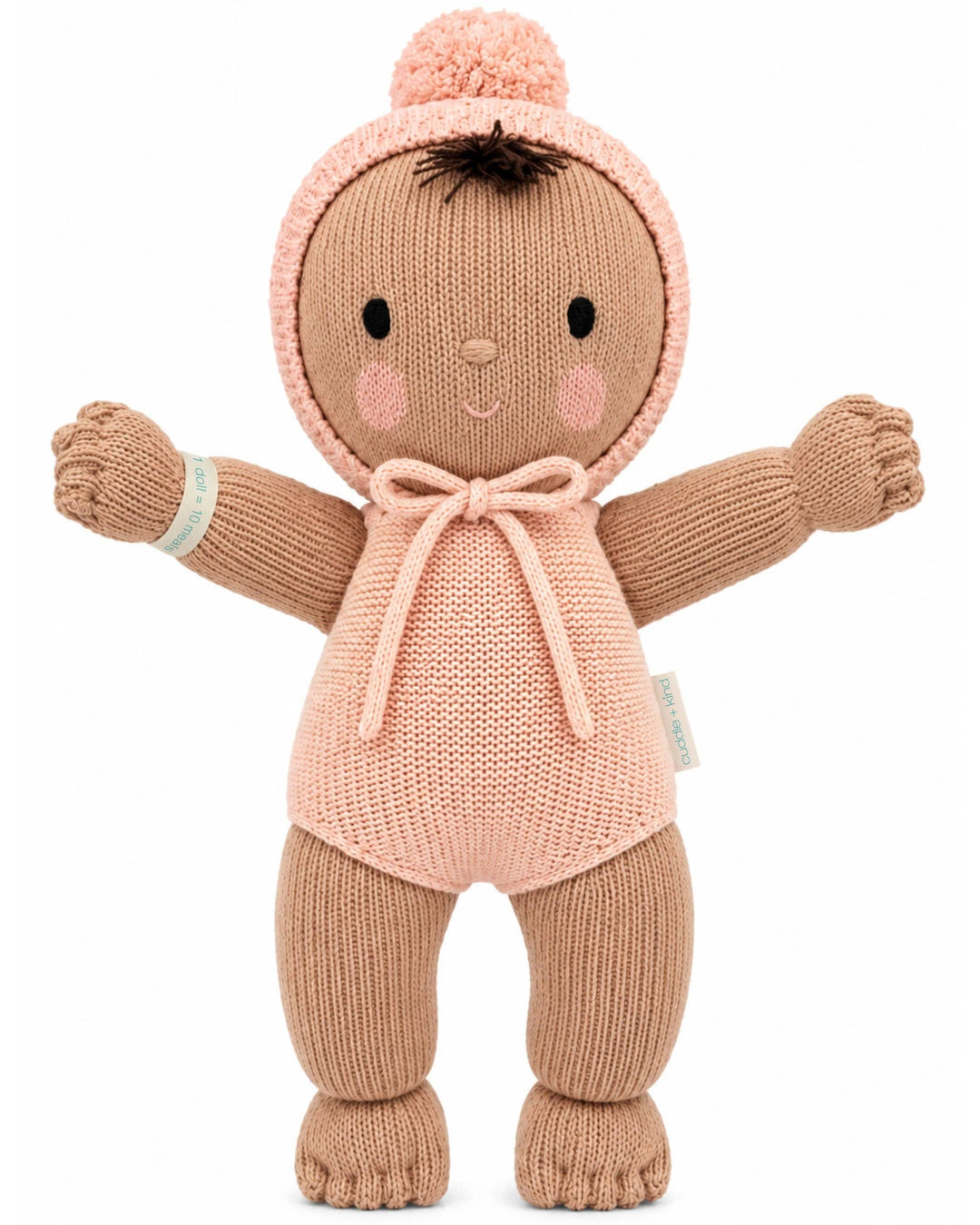 My First Baby - peach, by cuddle+kind: Handmade Dolls