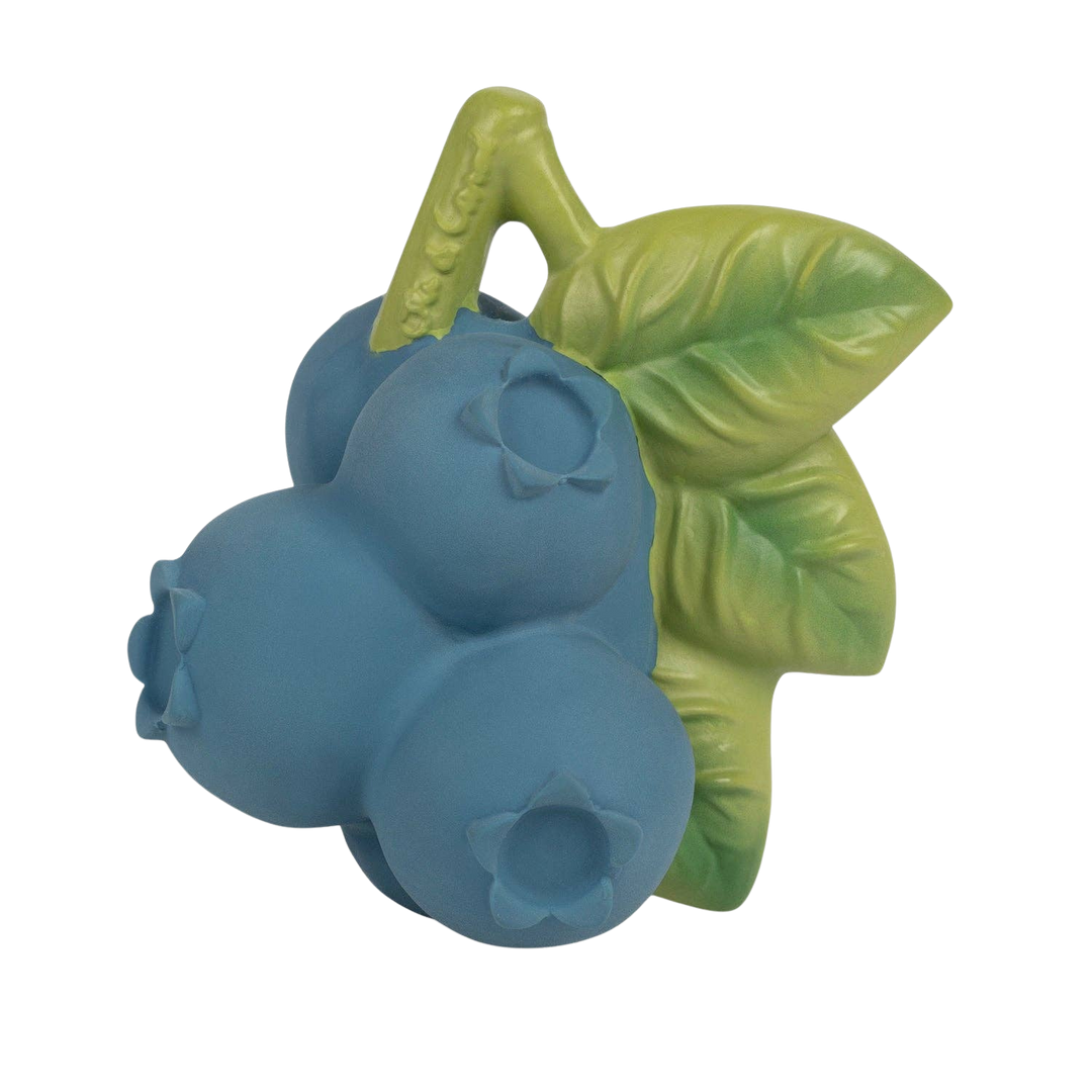 Jerry the Blueberry - Natural Rubber Baby Teether & Bath Toy