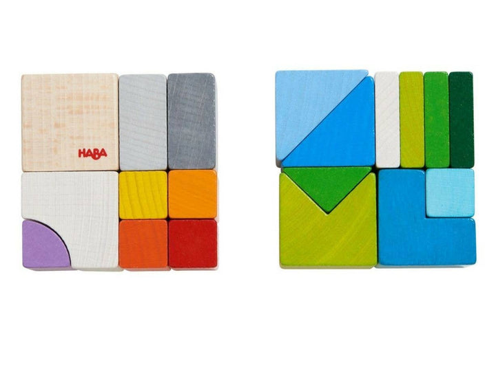 Chromatix 3D Wooden Blocks - Colorful STEM Creative Play Set