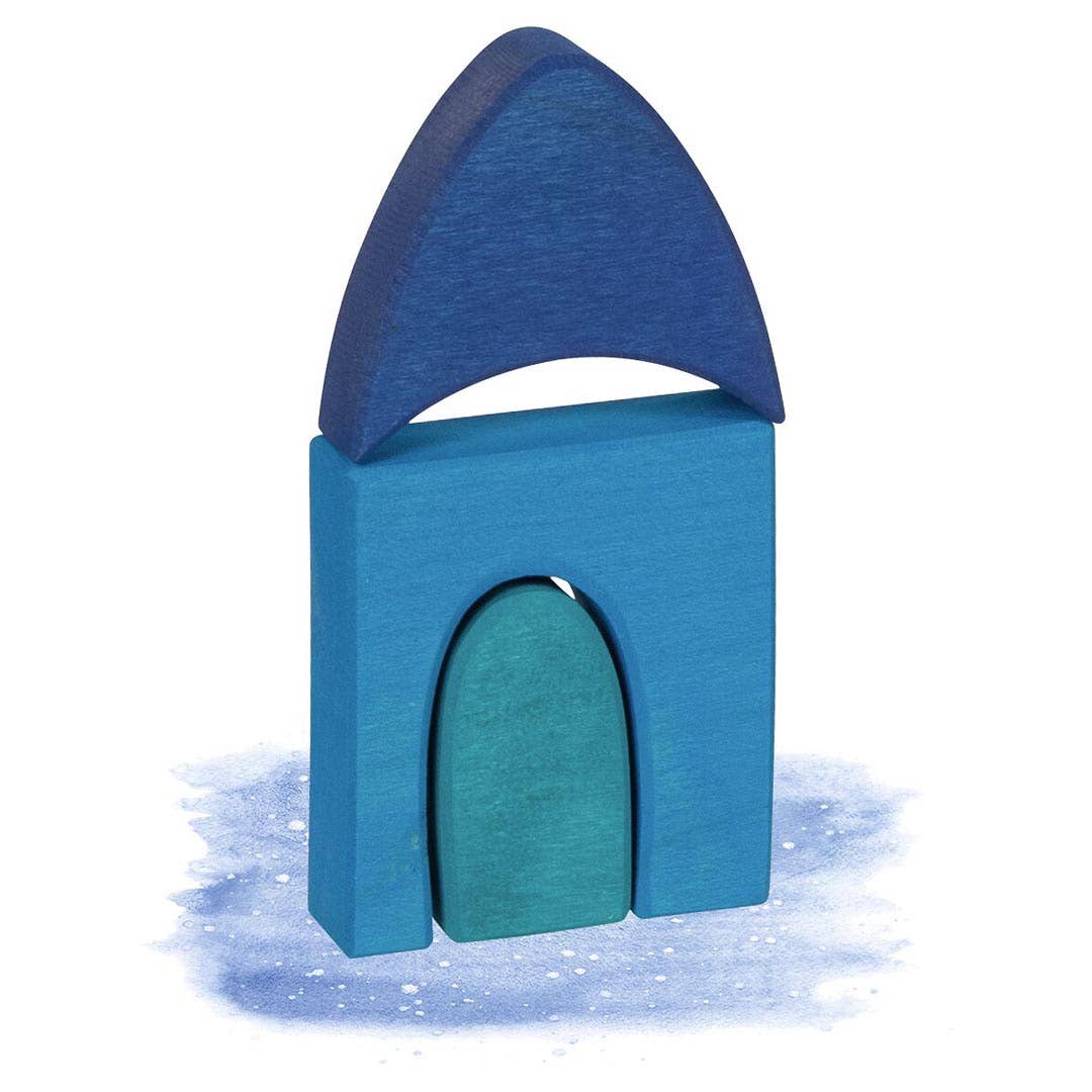 goki evolution Wooden Building Set – Morgana Color Village