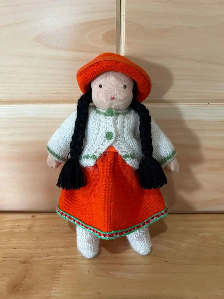 Peruvian Waldorf Doll - 9" Village Girl Doll