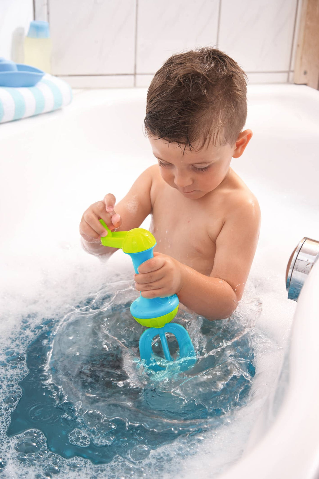Bubble Bath Whisk – Blue – Bath Toy for Kids