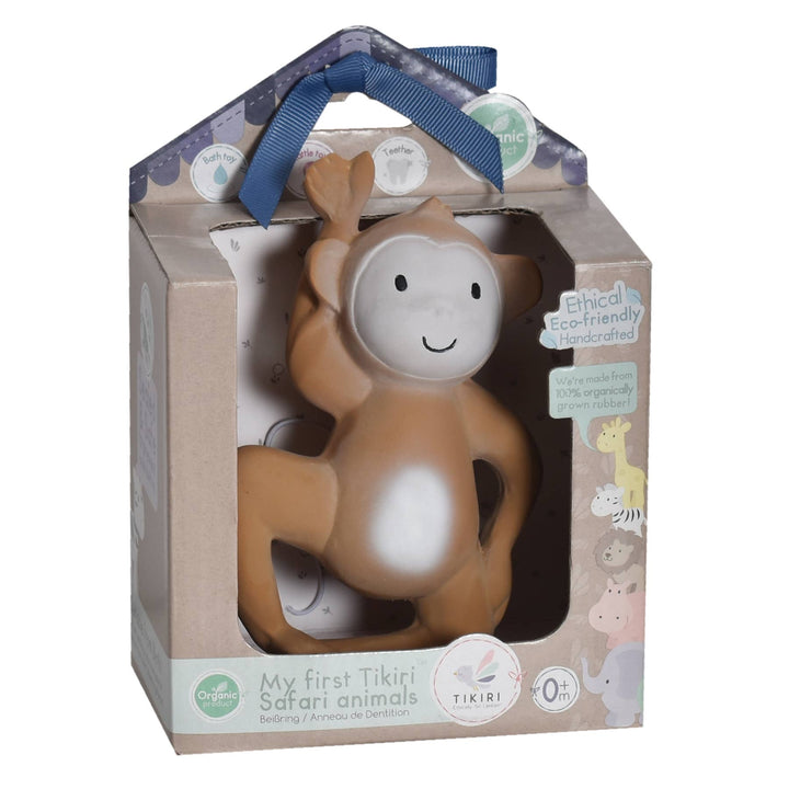 Monkey Natural  Rubber Teether Rattle &amp; Bath Toy