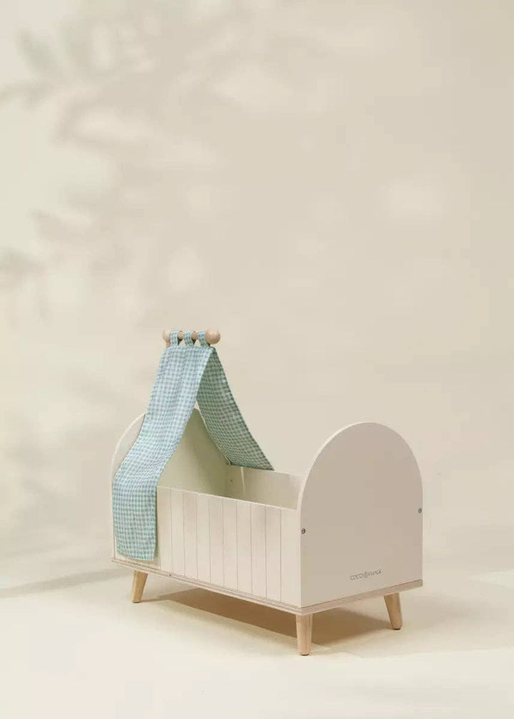 Wooden Crib with Accessories for Dolls