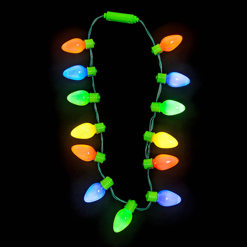 Christmas Lights Necklace