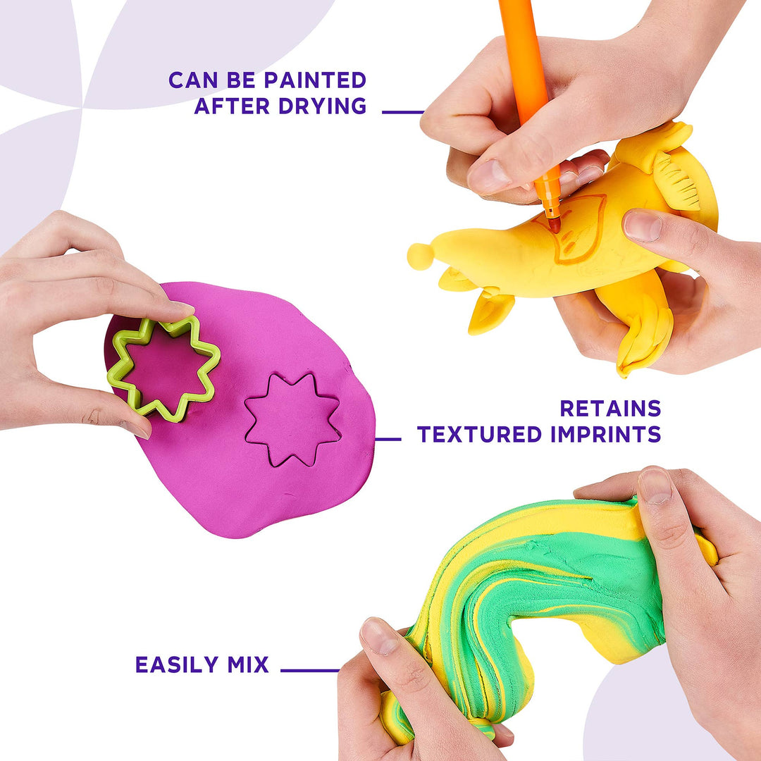 OKTO School Supplies Air Clay – White (30 fl oz)