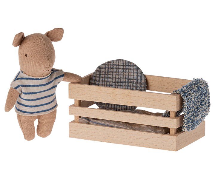 Pig, Baby in Box - Boy by Maileg